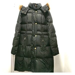 Jones New York puffer quilted long coat